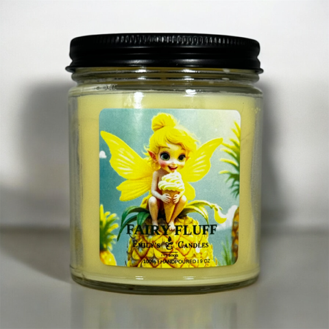 9 Oz Soy Candle Fairy Fluff