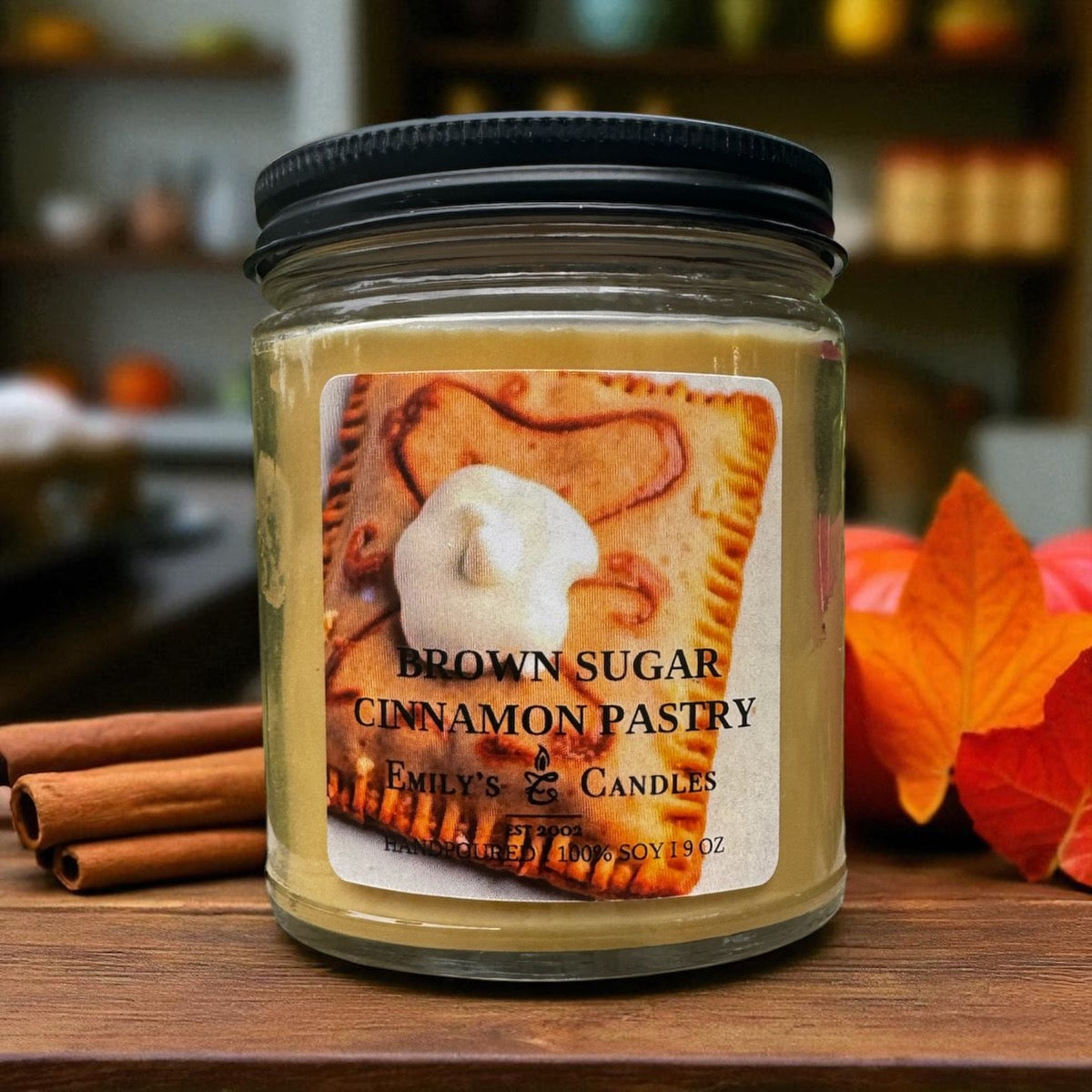 9 Oz Soy Candle Brown Sugar & Cinnamon Pastry