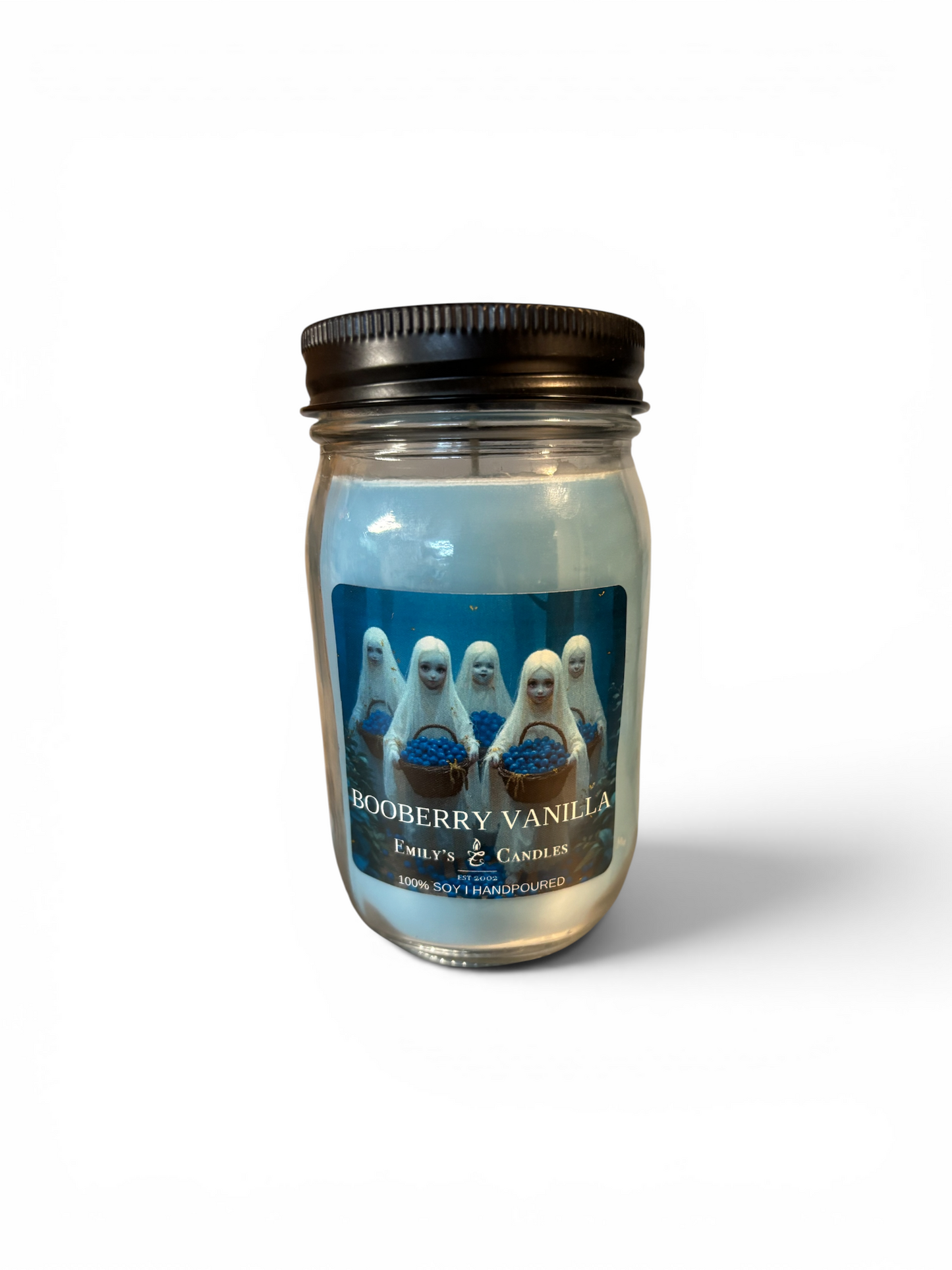 16 Oz 100% Soy Candle Booberry Vanilla