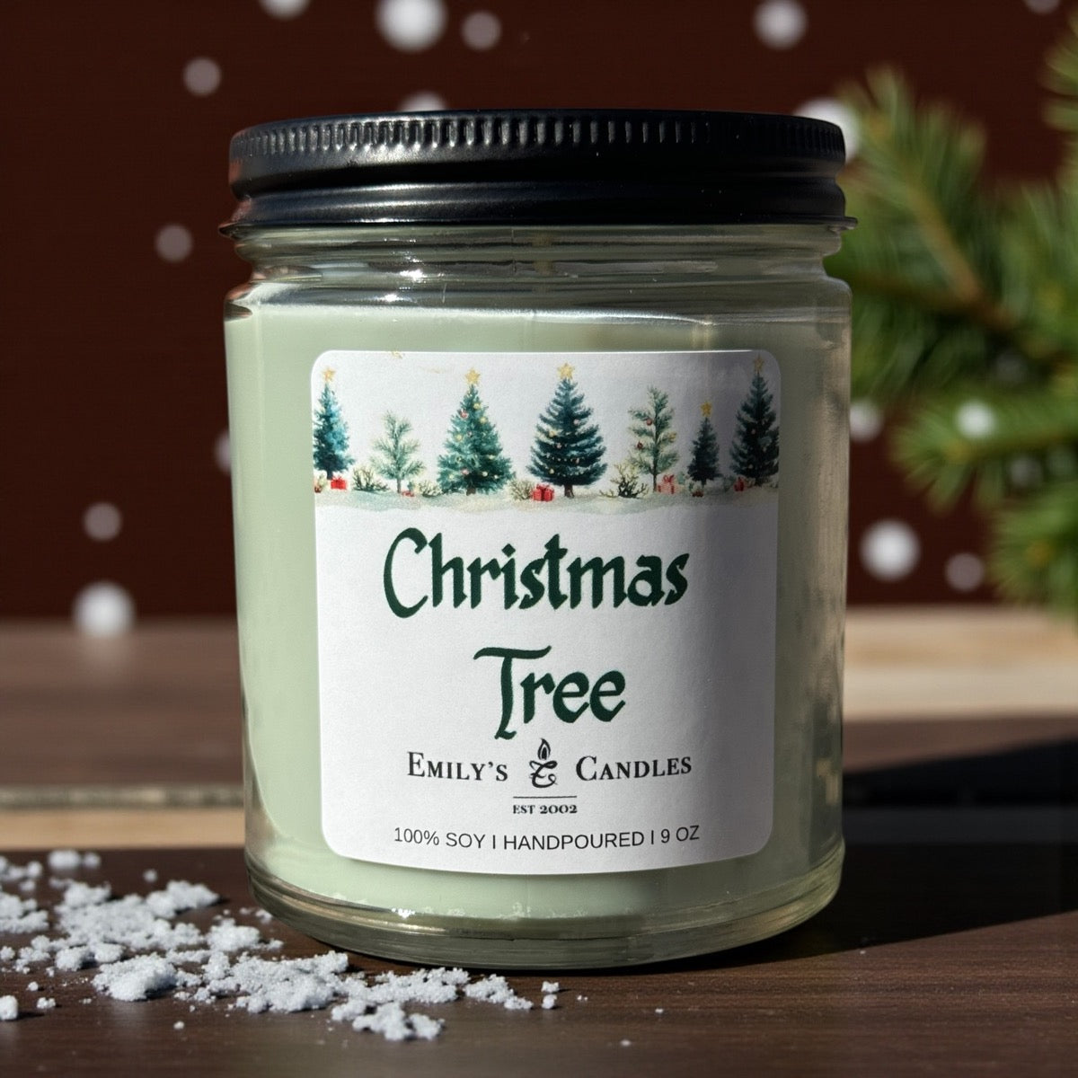 9 Oz Soy Candle Christmas Tree