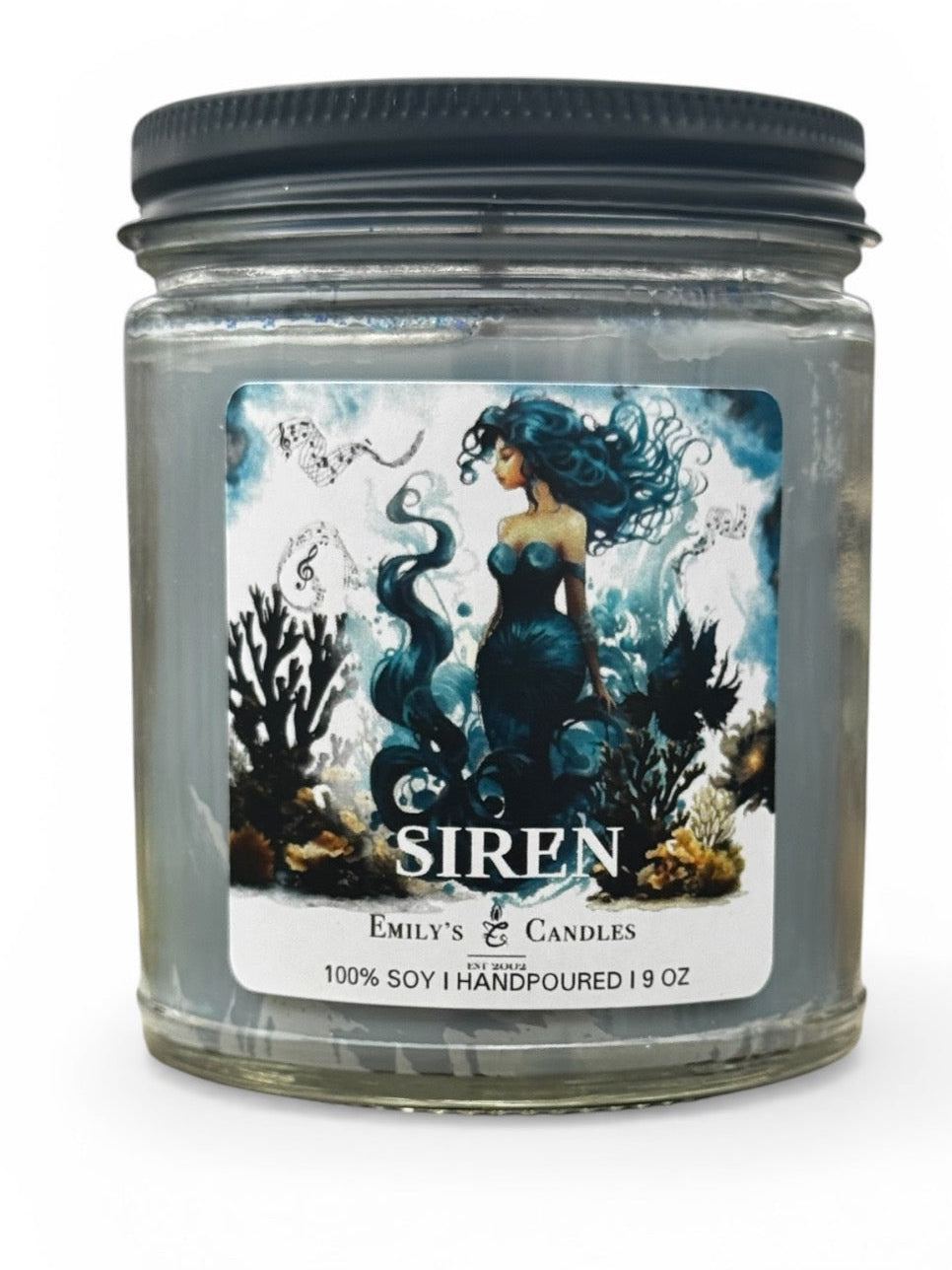 9 Oz 100% Soy Candle Siren