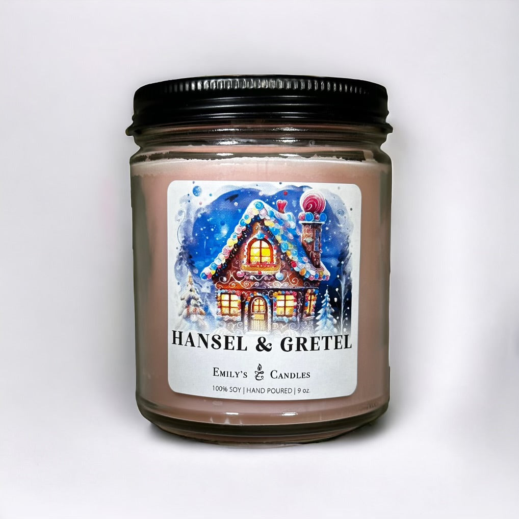 9 Oz 100% Soy Candle Hansel & Gretel