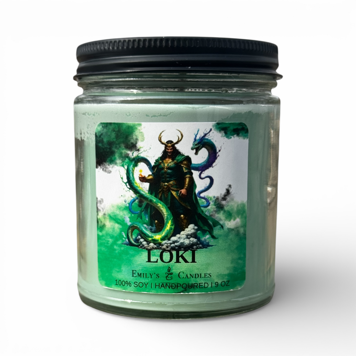 9 Oz 100% Soy Candle Loki