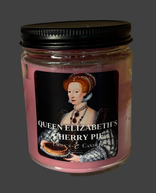 9 Oz Soy Candle Queen Elizabeth’s Cherry Pie