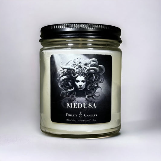 9 Oz 100% Soy Candle Medusa