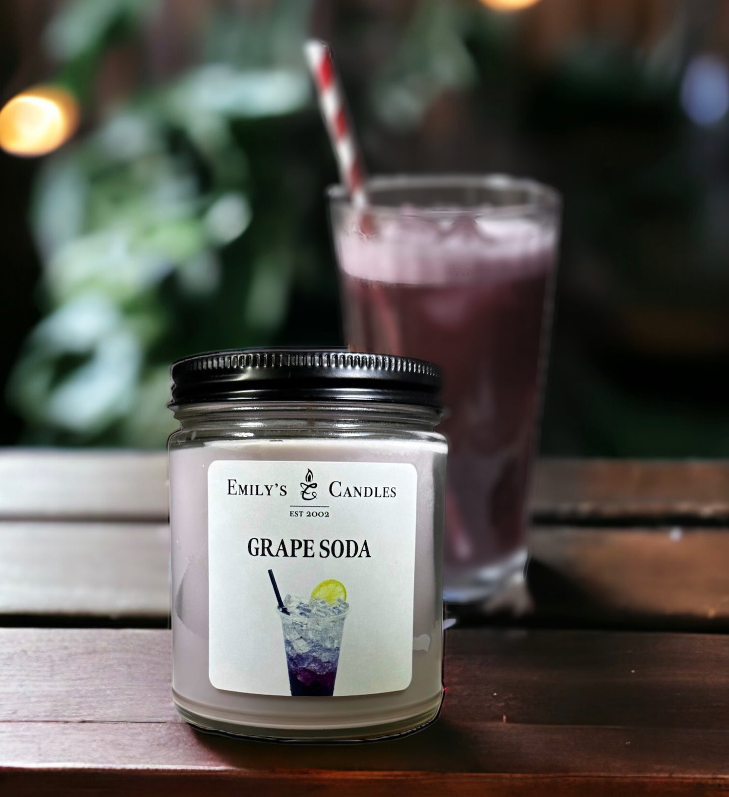 9 Oz Soy Candle Grape Soda
