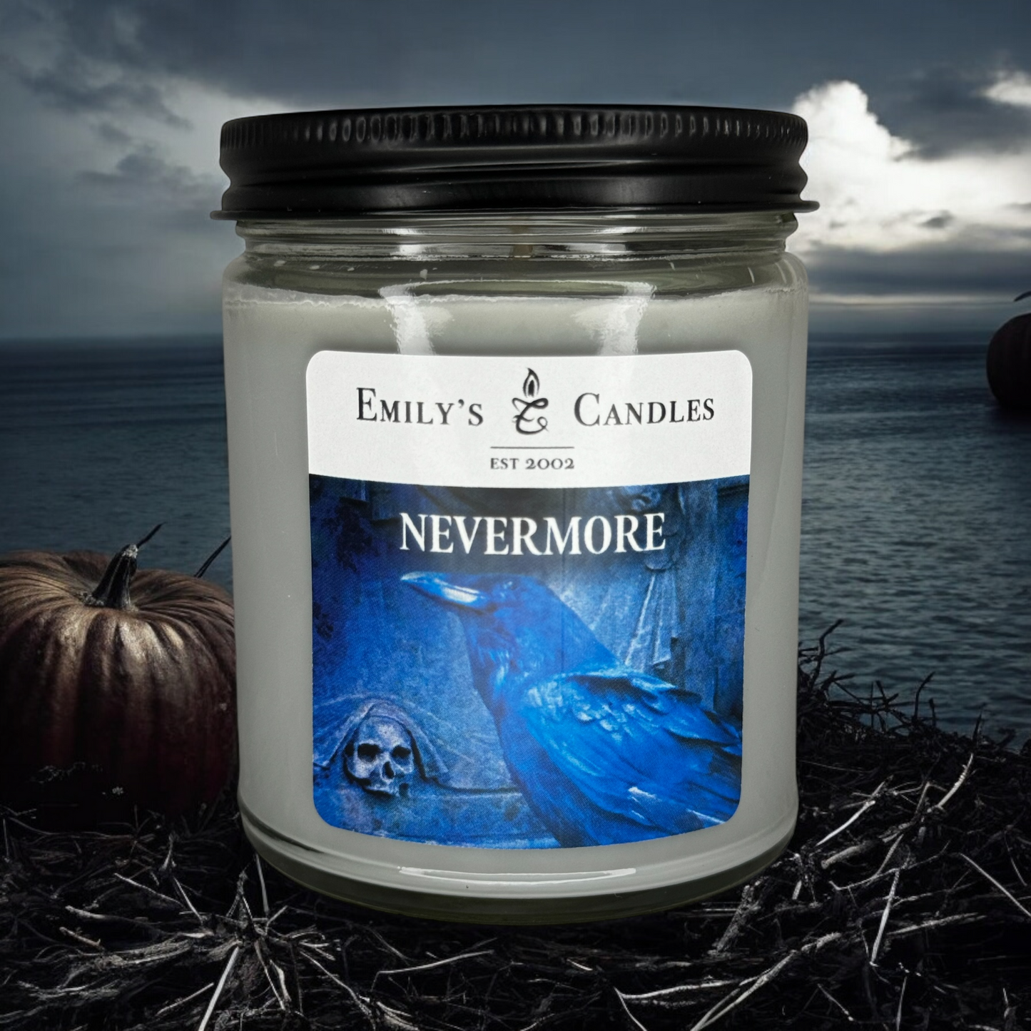 9 Oz 100% Soy Candle Nevermore
