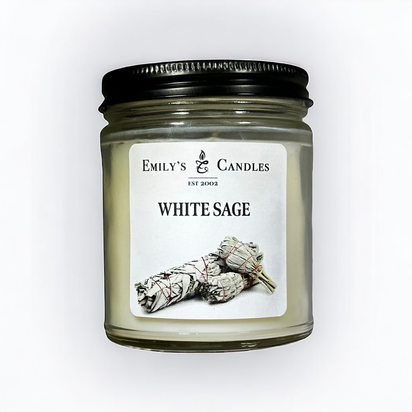 9 Oz Soy Candle White Sage Scented