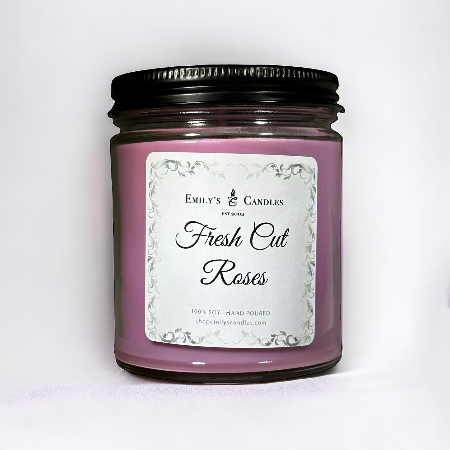 9 Oz Soy Candle Fresh Cut Roses