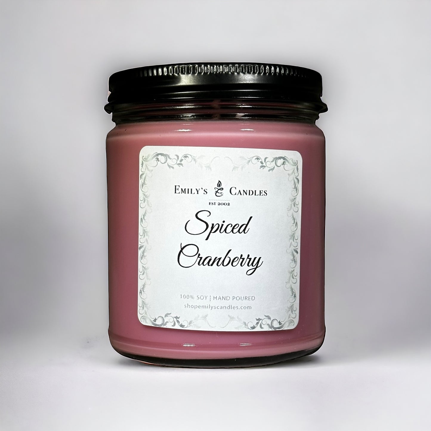 9 Oz Soy Candle Spiced Cranberry