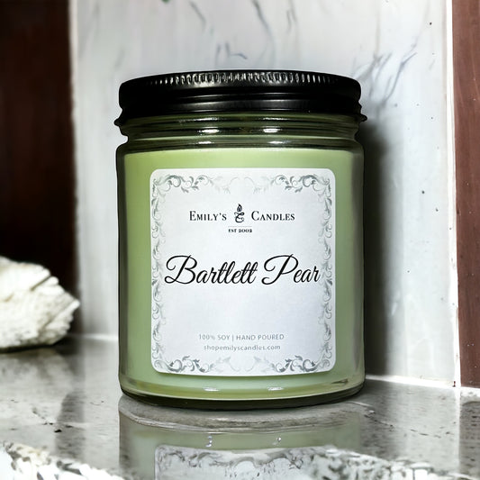 9 Oz Soy Candle Bartlett Pear