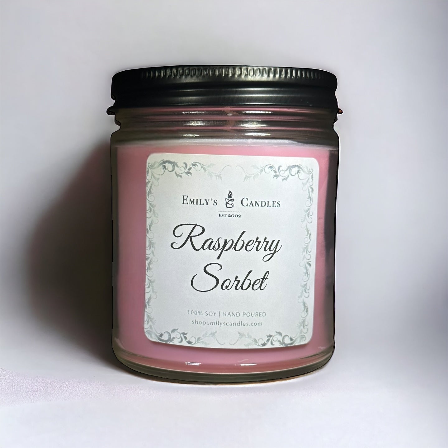 9 Oz Soy Candle Raspberry Sorbet