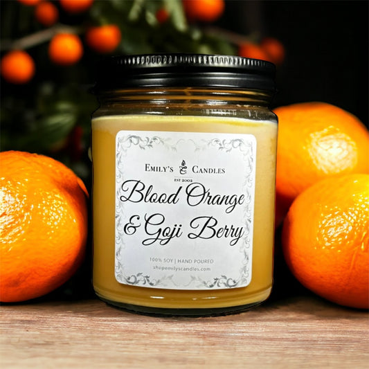 9 Oz Soy Candle Goji Berry & Blood Orange