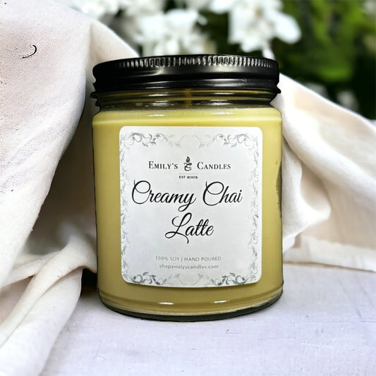 9 Oz Soy Candle Creamy Chai Latte