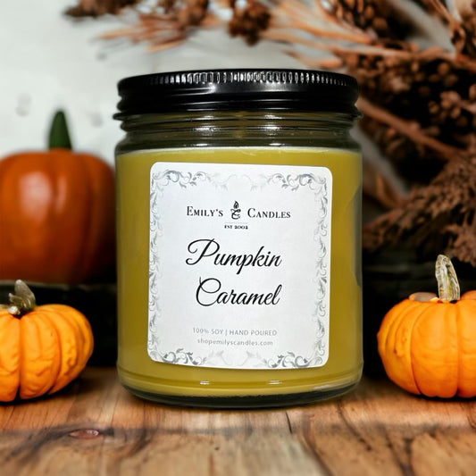 9 Oz Soy Candle Pumpkin Caramel