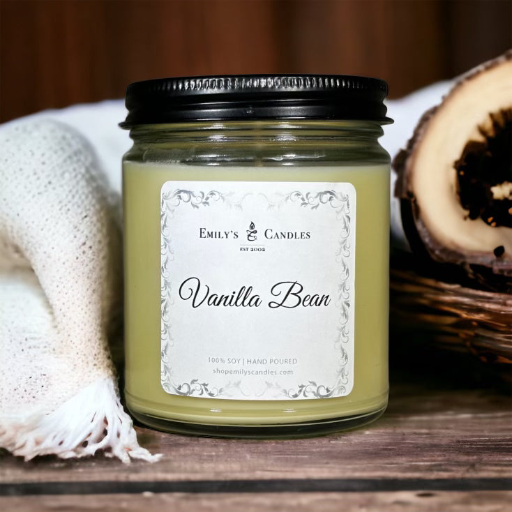 9 Oz Soy Candle Vanilla Bean