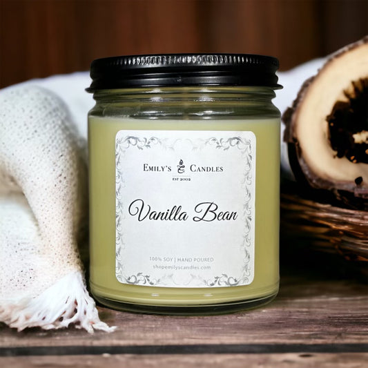 9 Oz Soy Candle Vanilla Bean