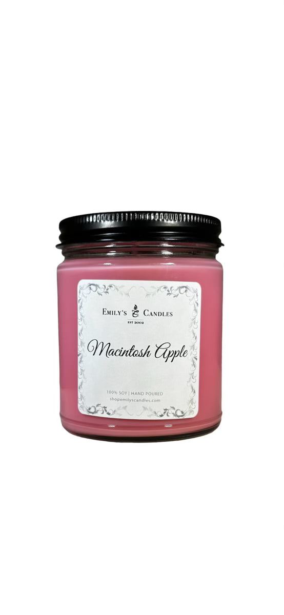 9 Oz Soy Candle Macintosh Apple