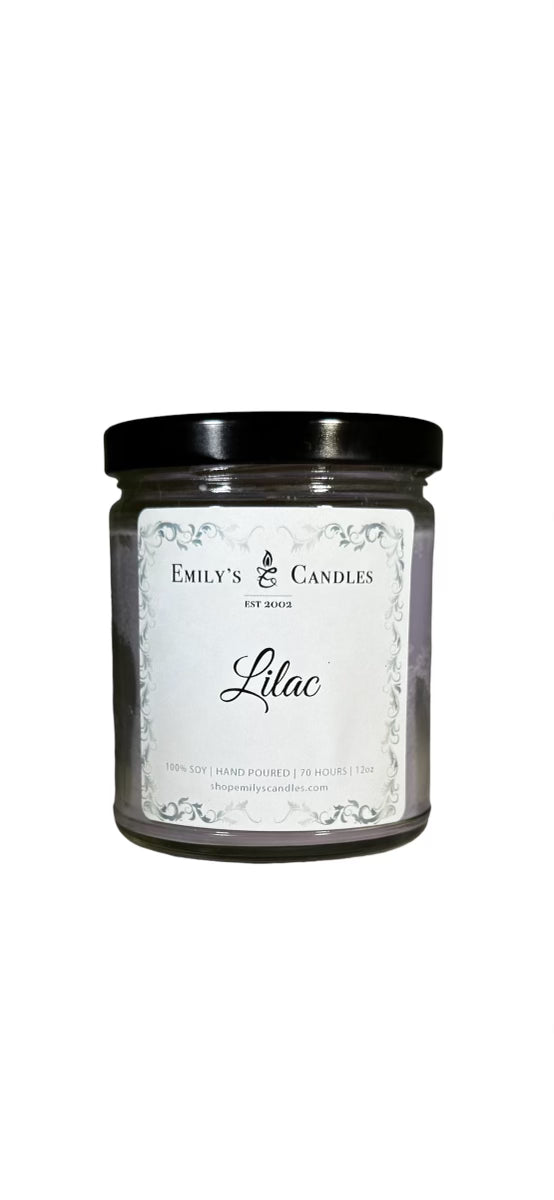 9 Oz Soy Candle Lilac