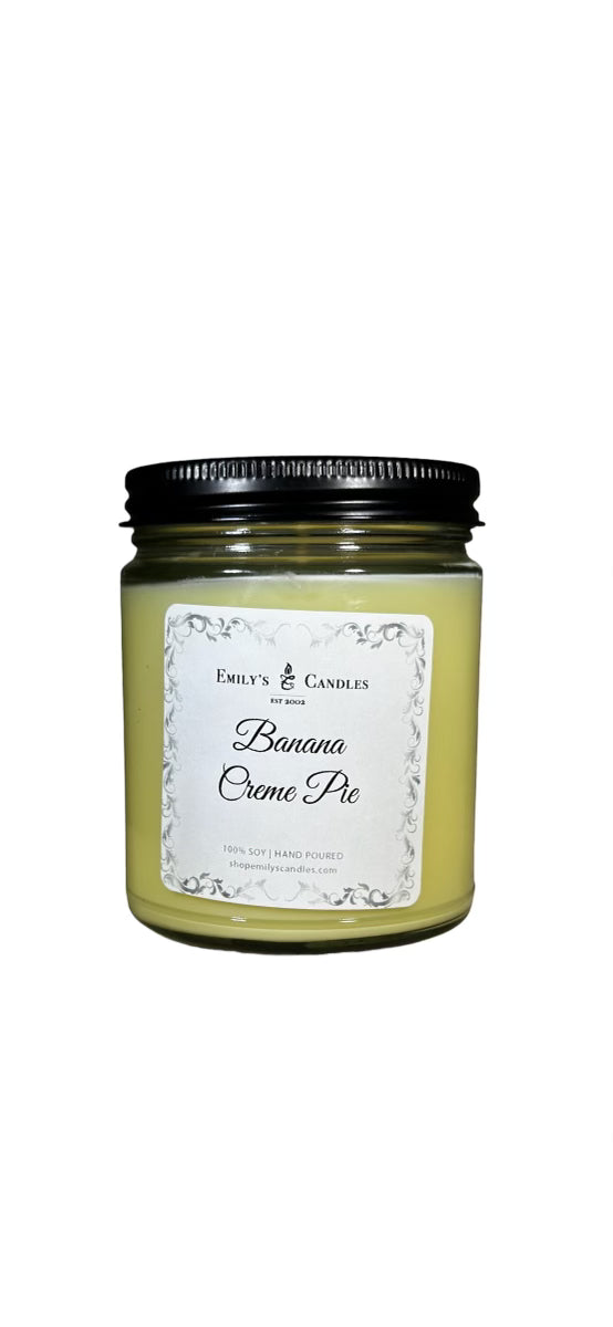 9 Oz Soy Candle Banana Creme Pie