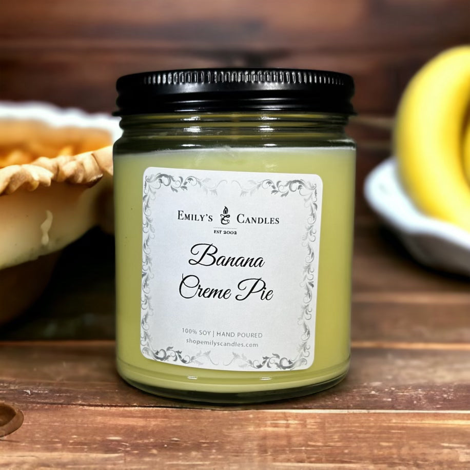 9 Oz Soy Candle Banana Creme Pie