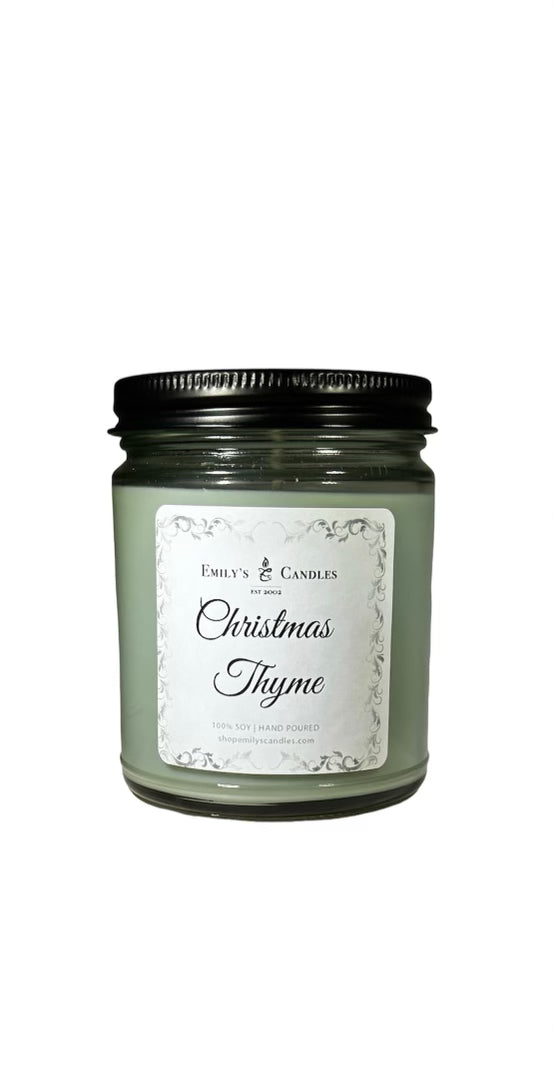 9 Oz Soy Candle Christmas Thyme