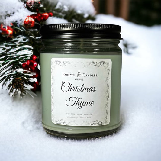 9 Oz Soy Candle Christmas Thyme