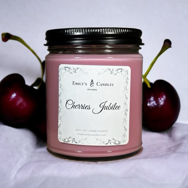 9 Oz Soy Candle Cherries Jubilee