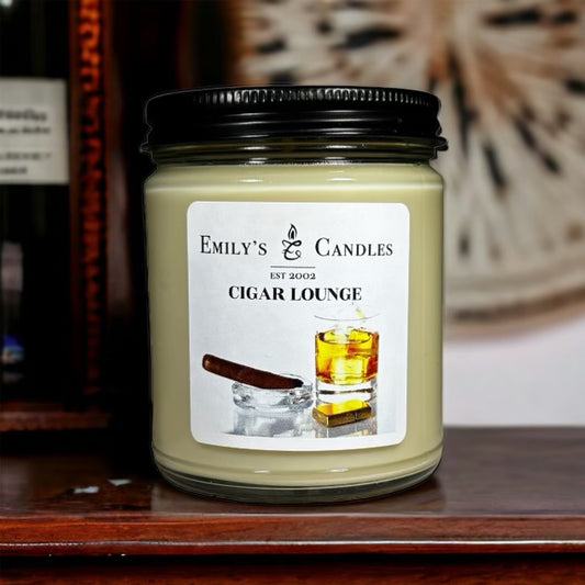 9 Oz Soy Candle Cigar Lounge