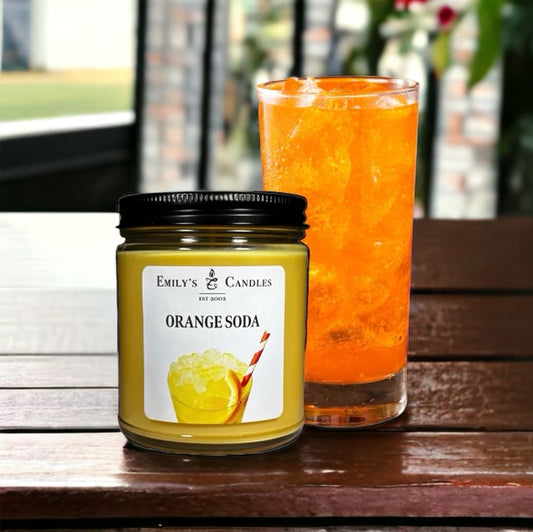 9 Oz Soy Candle Orange Soda