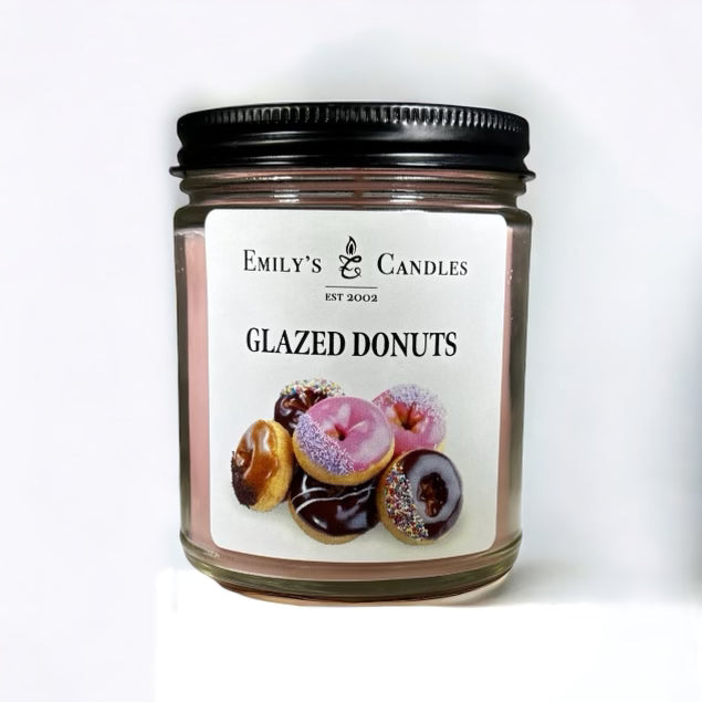 9 Oz Soy Candle Glazed Donut Scent
