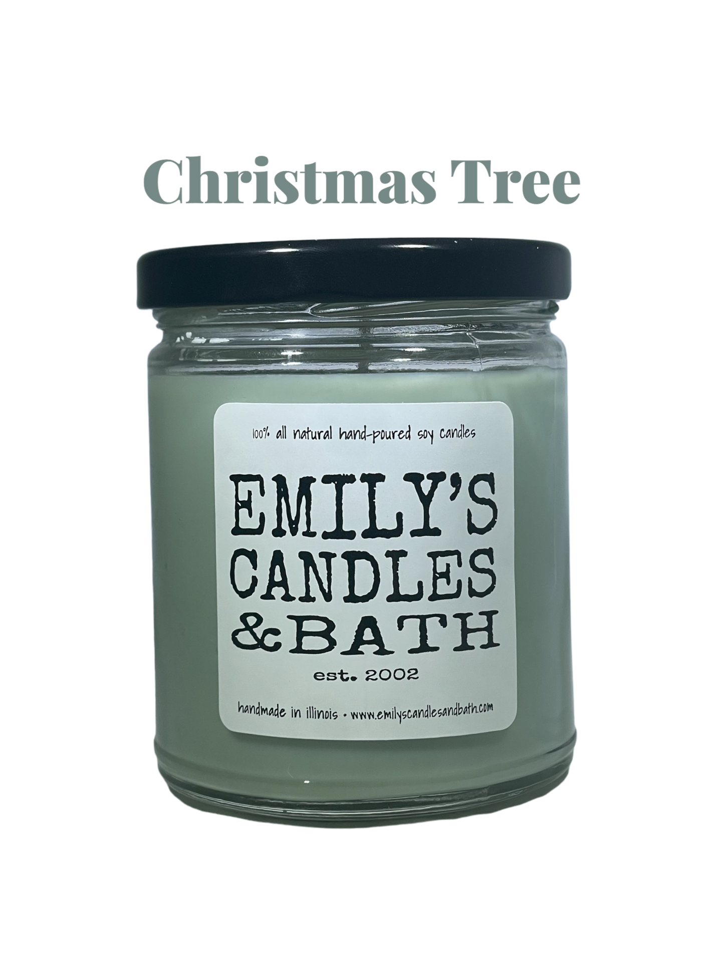 9 Oz Soy Candle Christmas Tree