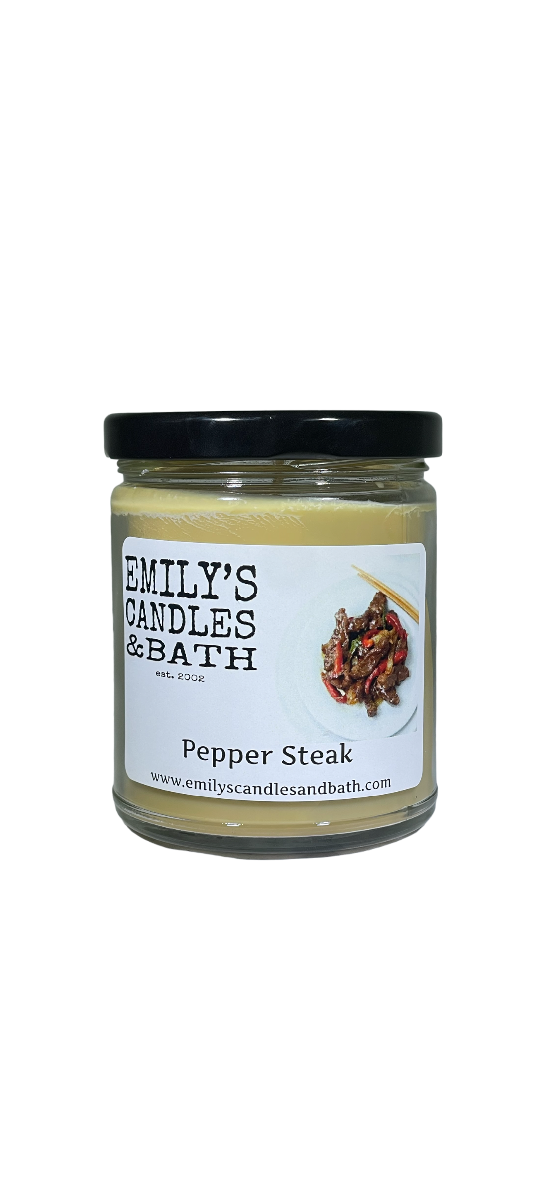 9 Oz Soy Candle Pepper Steak Scent