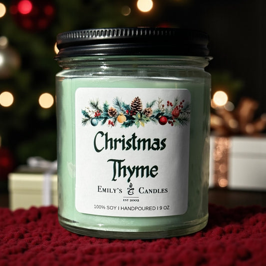 9 Oz Soy Candle Christmas Thyme