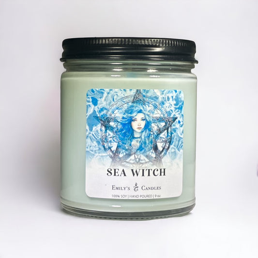 9 Oz 100% Soy Candle Sea Witch