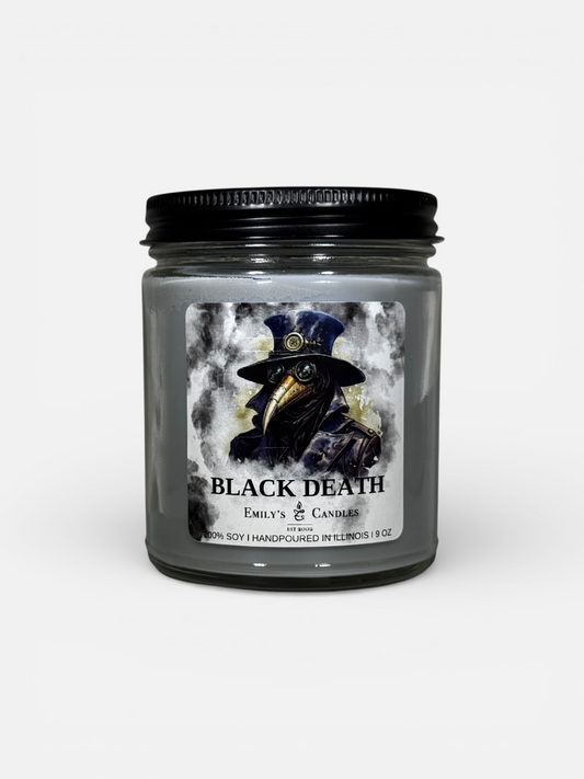 9 Oz Soy Candle Black Death Scent