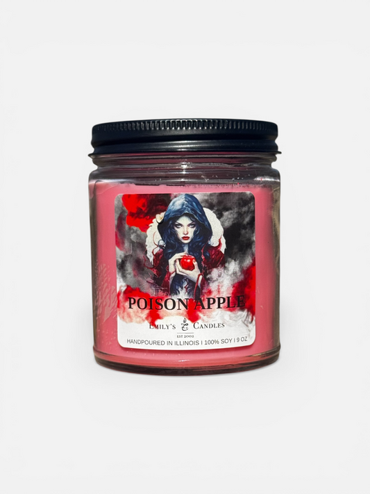 9 Oz 100% Soy Candle Poison Apple