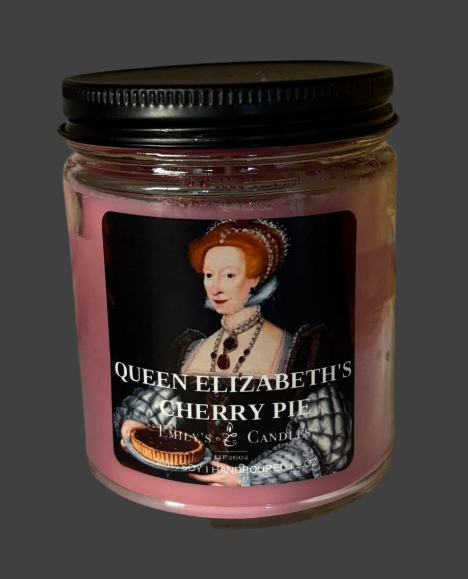 9 Oz Soy Candle Queen Elizabeth’s Cherry Pie