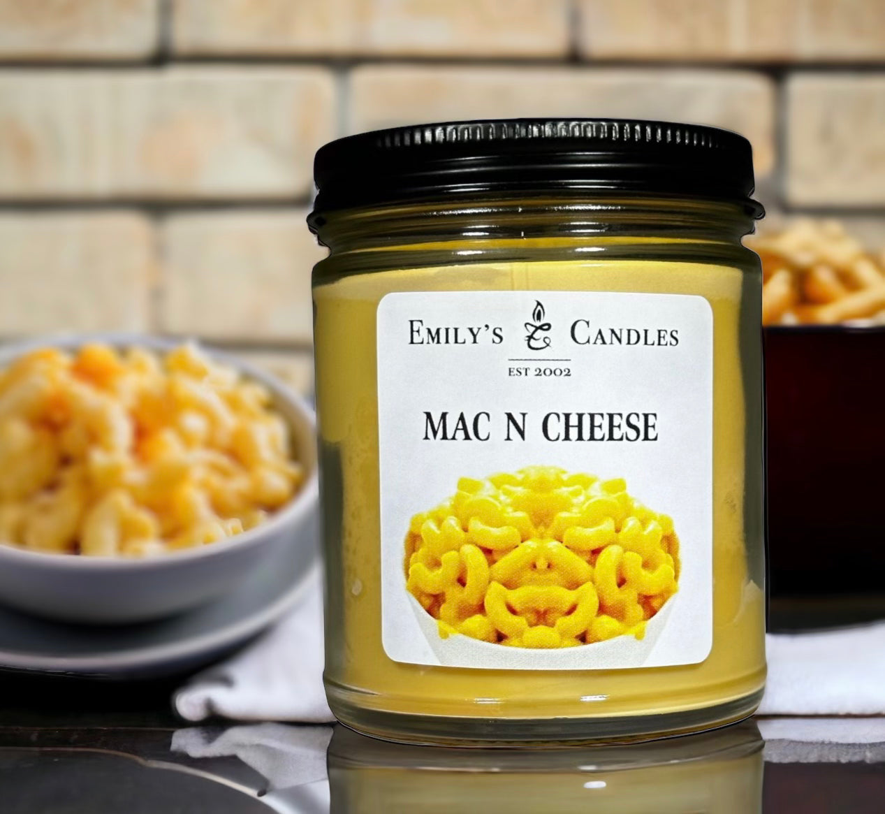 9 Oz Soy Candle Mac n Cheese