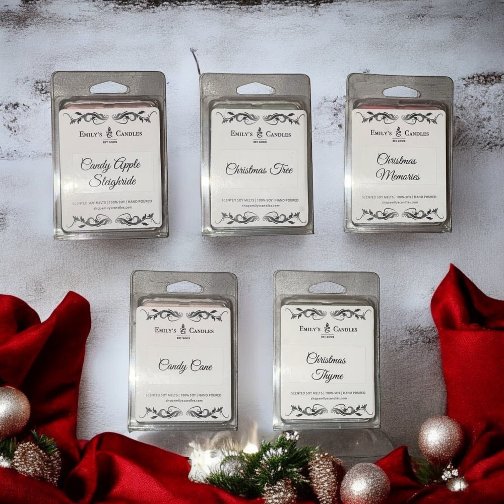 Pack 100% Soy Melts Christmas Scents