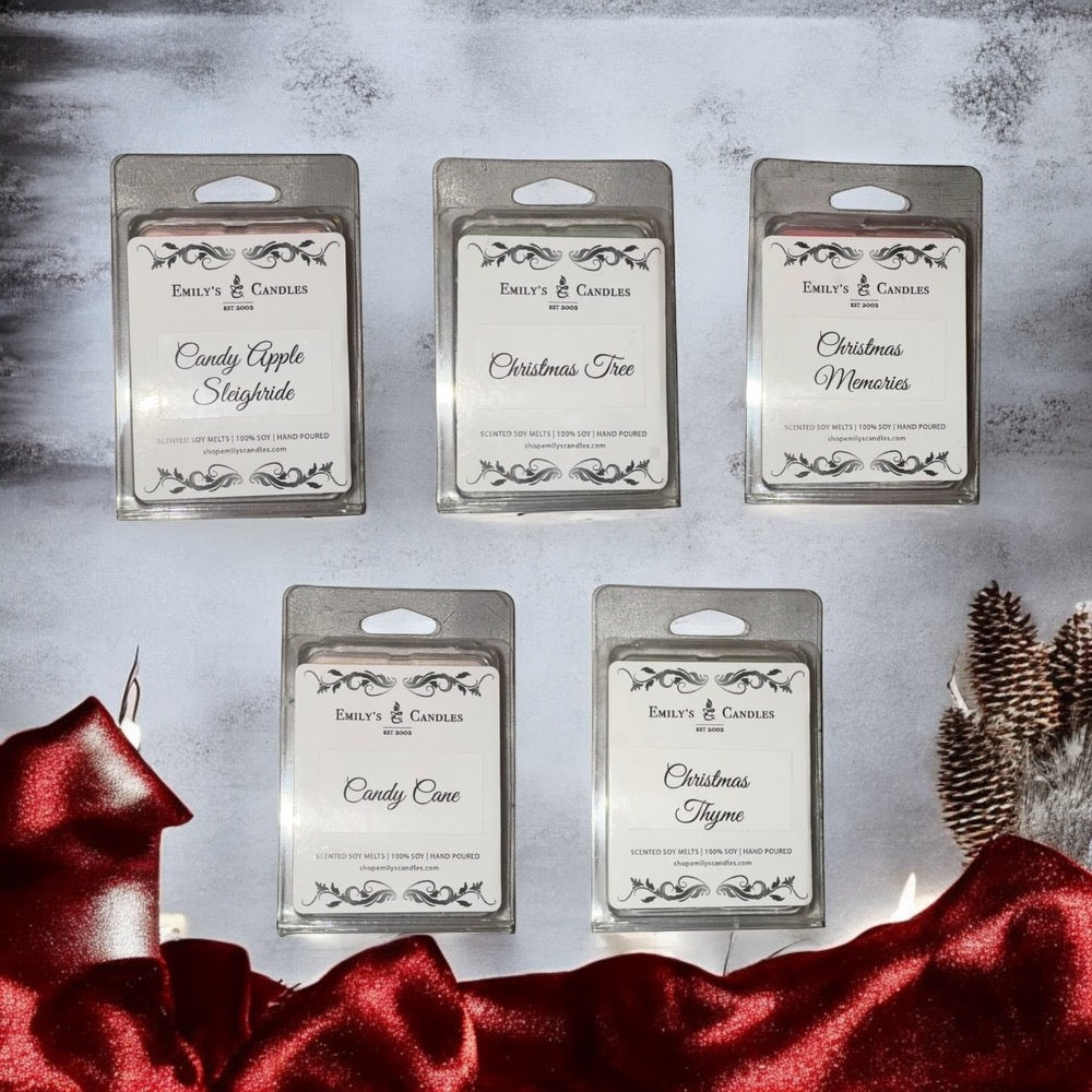 Pack 100% Soy Melts Christmas Scents