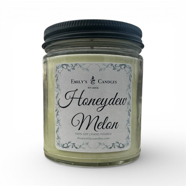 9 Oz Soy Candle Honeydew Melon