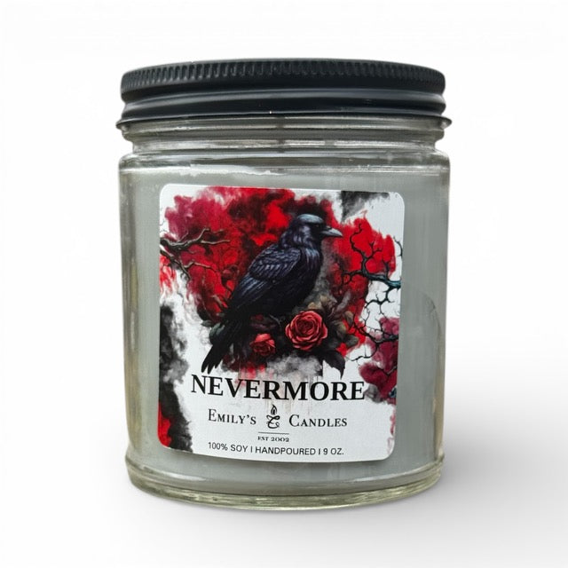 9 Oz 100% Soy Candle Nevermore