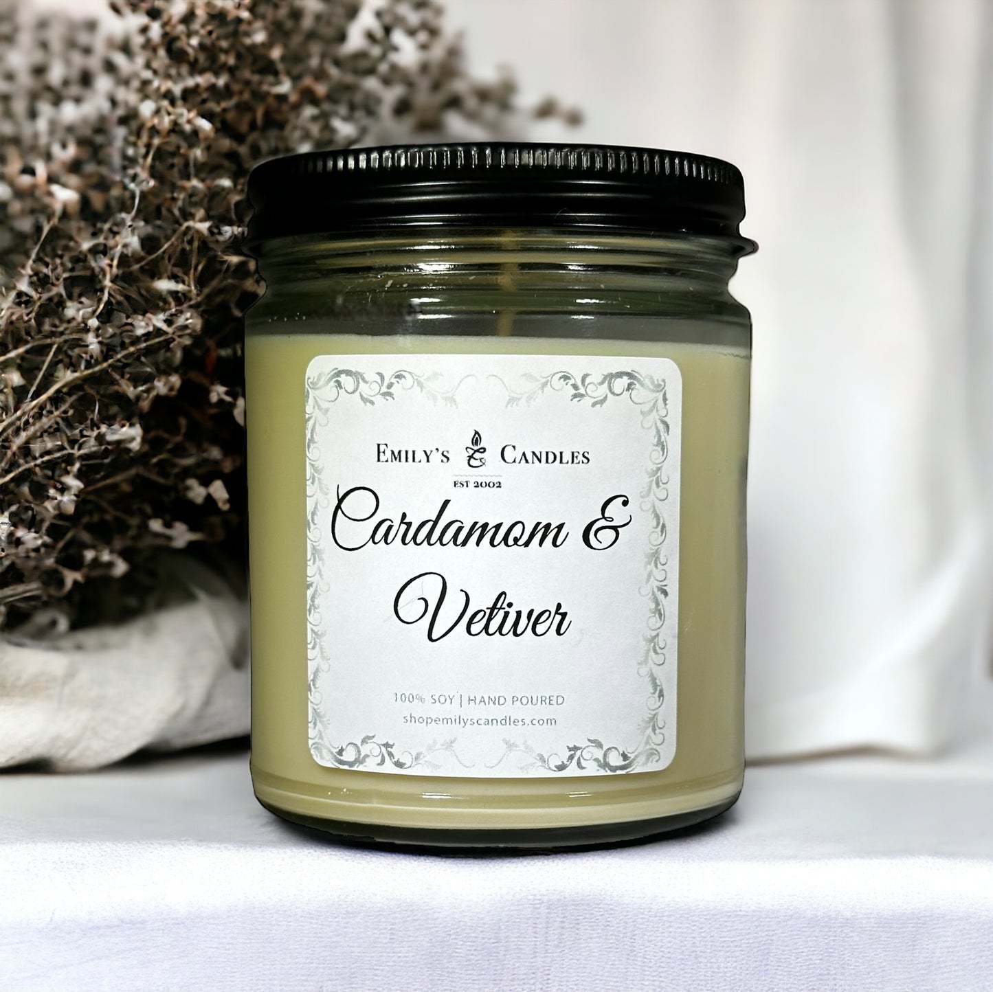 9 Oz Soy Candle Cardamom & Vetiver