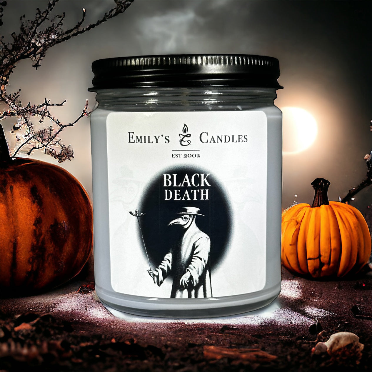9 Oz Soy Candle Black Death Scent