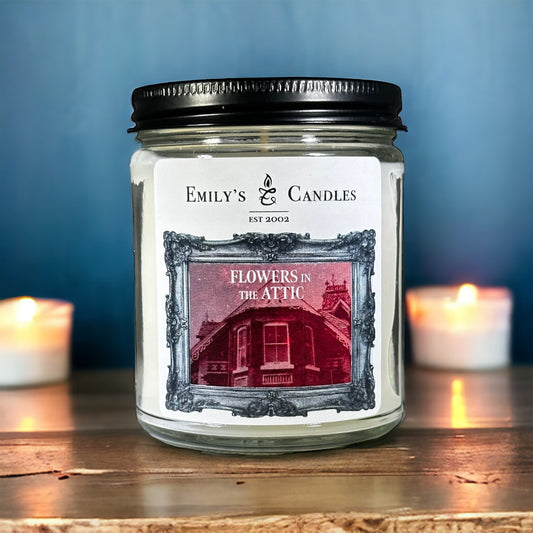 9 Oz Soy Candle Flowers in the Attic