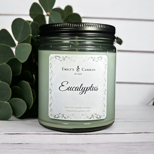 9 Oz Soy Candle Eucalyptus