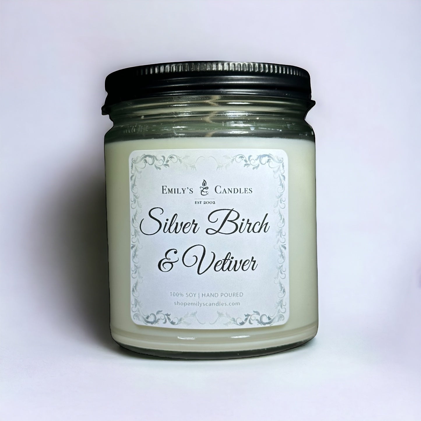 9 Oz Soy Candle Silver Birch & Vetiver