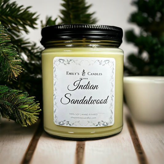 9 Oz Soy Candle Indian Sandalwood