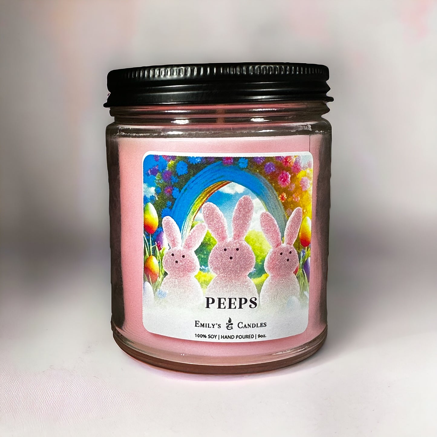 9 Oz Soy Candle Peeps Scented
